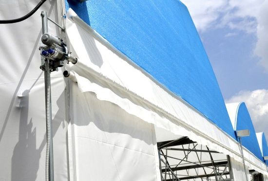 Poza cu Macara electrică - pentru ventilarea laterală a solarului GEO